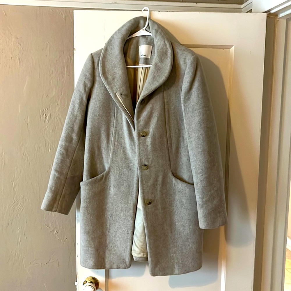 Wilfred Cocoon Coat (2021). Gray coat in *like new* condition.